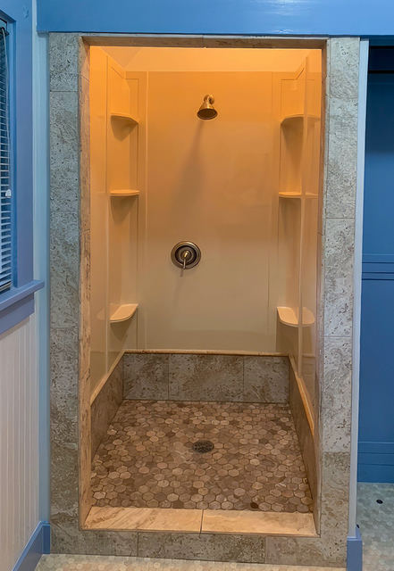 Renovated Carriage House bathroom, photo 2